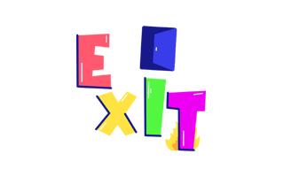 Exit Free Sticker PNG