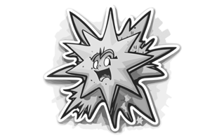 Explosion Sticker PNG