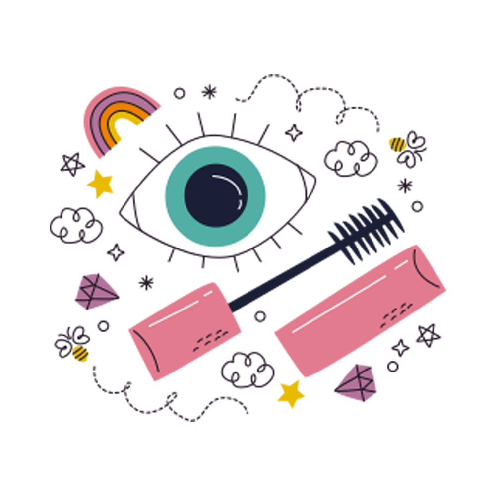 Eye Mascara Free Sticker Transparent Image