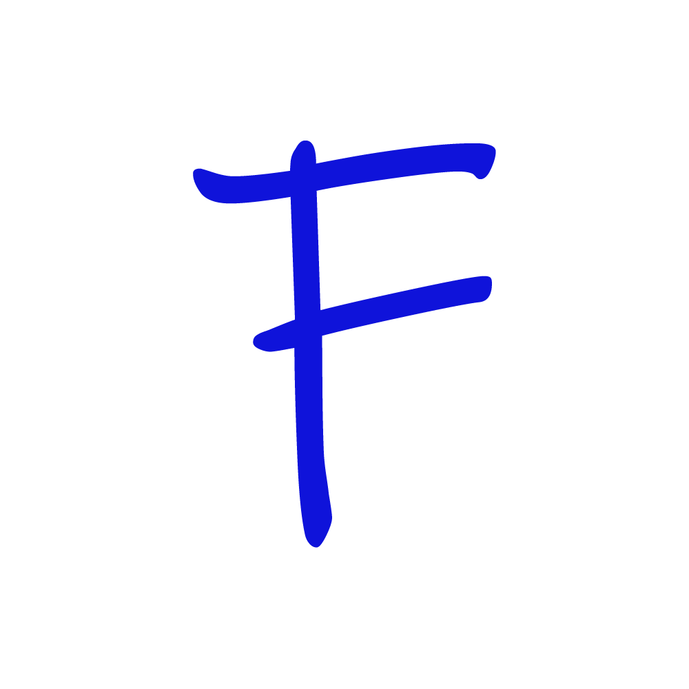 F Alphabet Blue Transparent Image
