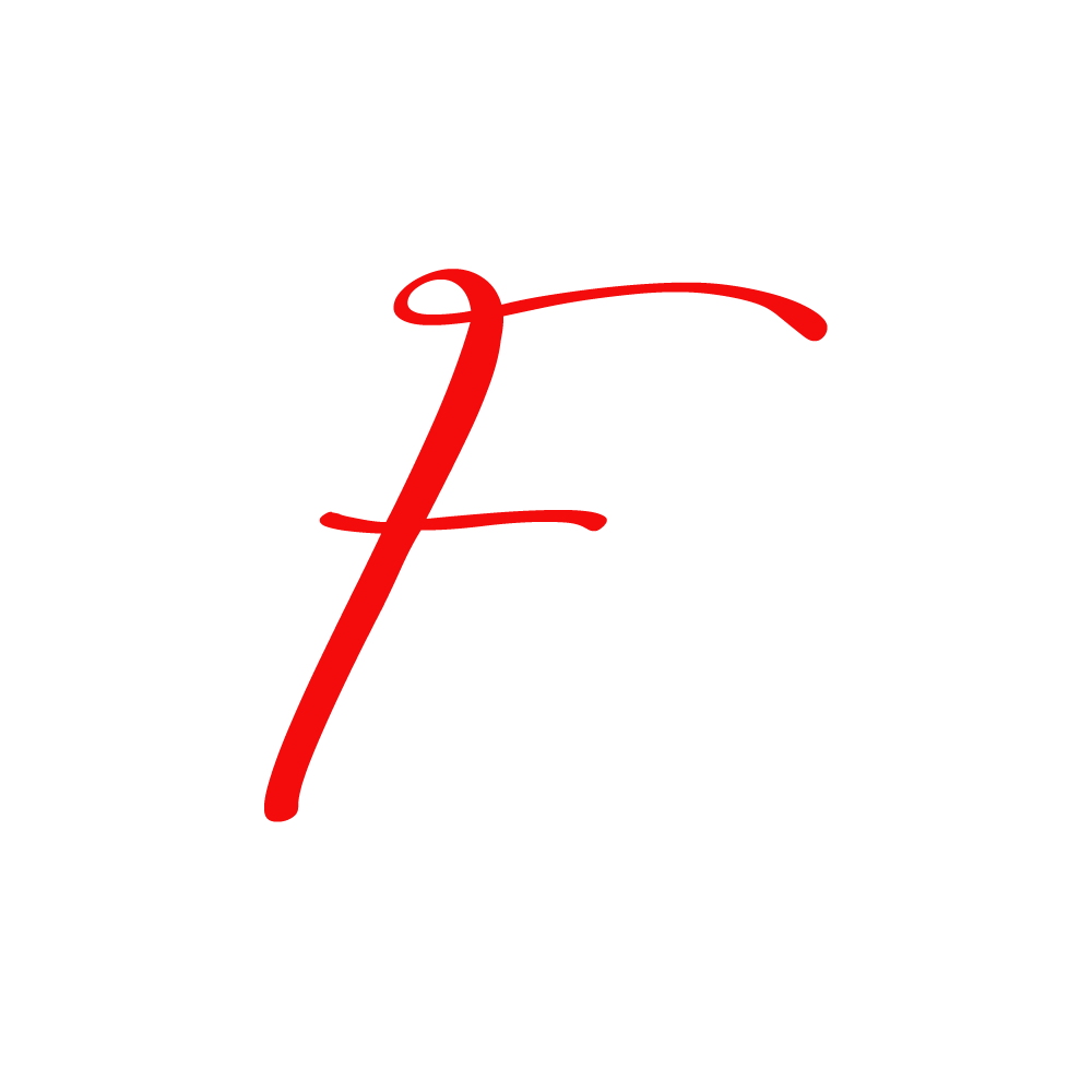 F Alphabet Red Transparent Photo