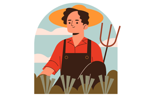 Farmer Free Sticker PNG
