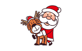 Father Christmas Free Sticker PNG