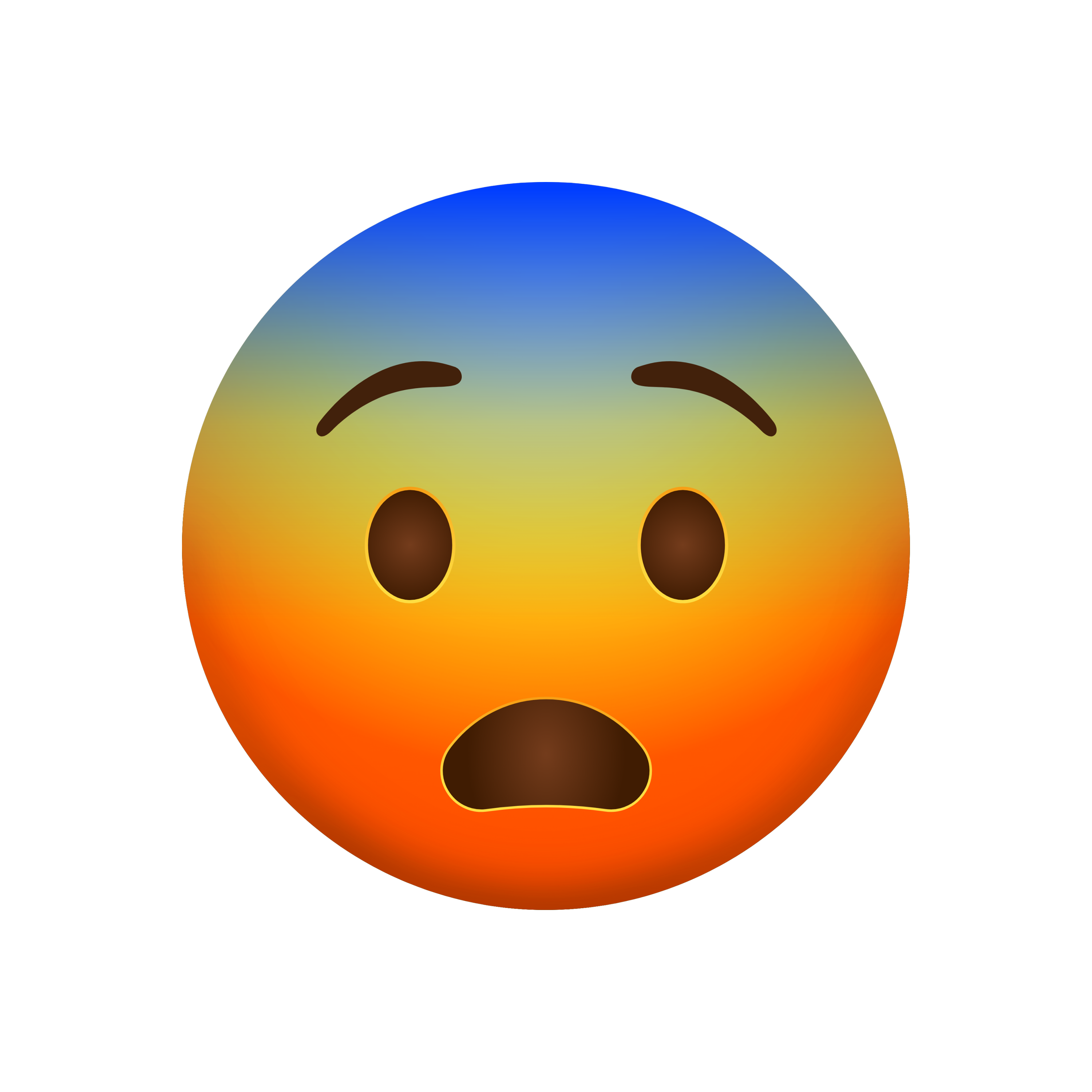 Fearful Face Emoji  Transparent Gallery