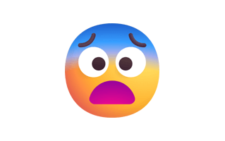 Fearful Face Emoji PNG