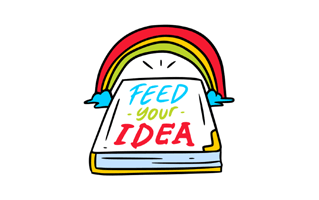 Feed Your Ideas Free Sticker PNG