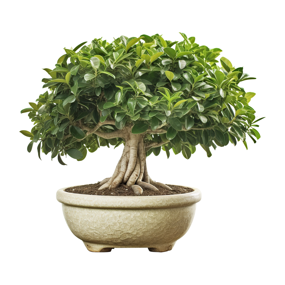 Ficus Bonsai Plant  Transparent Photo