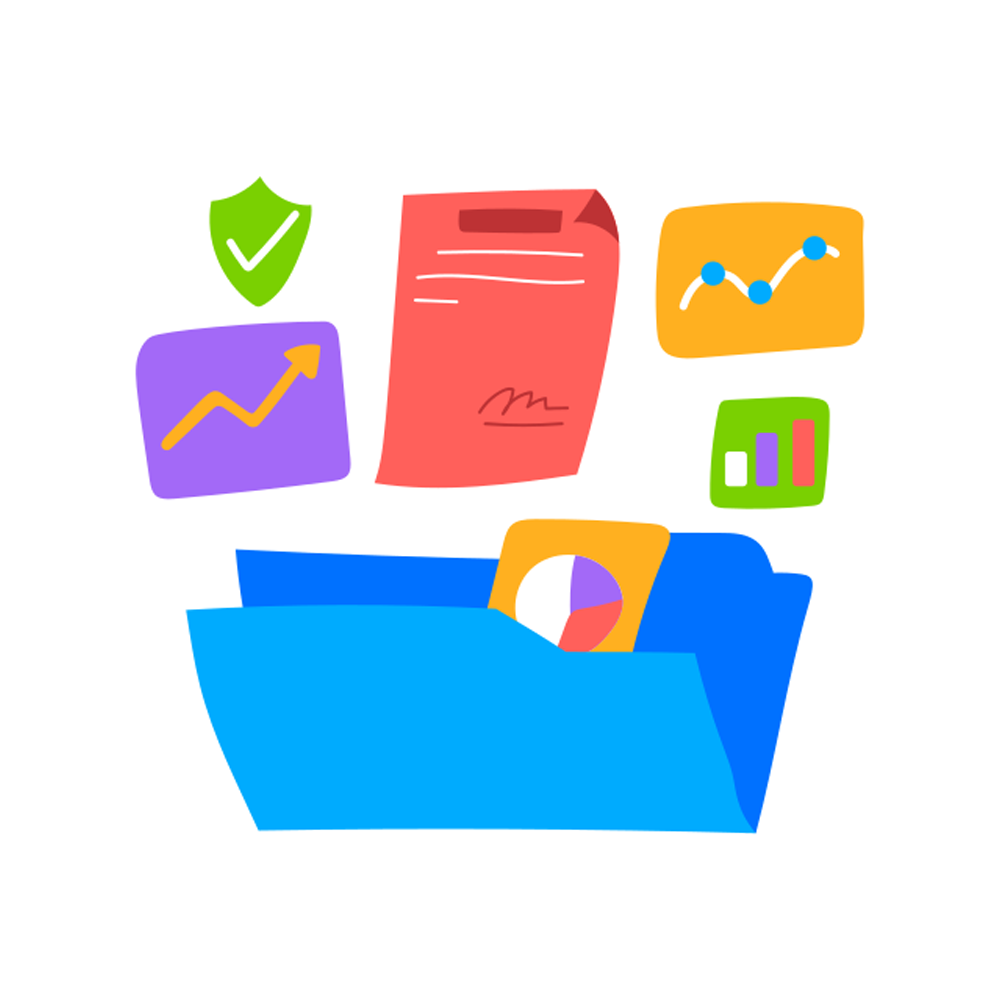 File And Folder Fee Sticker Transparent Image