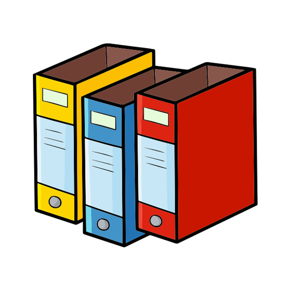 File And Folder Fee Sticker Transparent Clipart