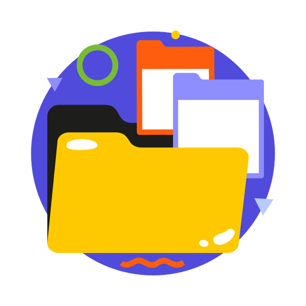 File And Folder Fee Sticker Transparent Gallery