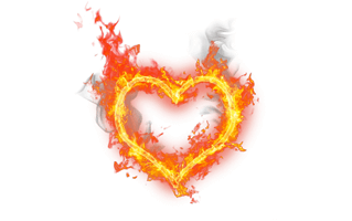 Fire Heart PNG