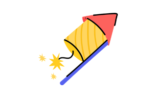 Firecracker Free Sticker PNG