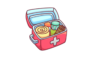 First Aid Bag Free Sticker PNG