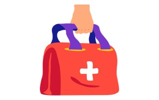 First Aid Bag Sticker PNG