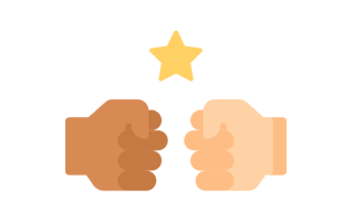 Fist Bump Sticker PNG