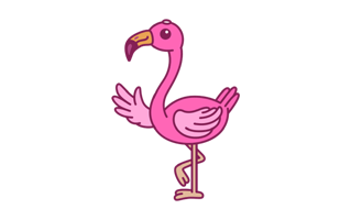 Flamingo Free Sticker PNG
