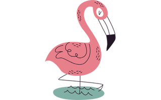 Flamingo Sticker PNG