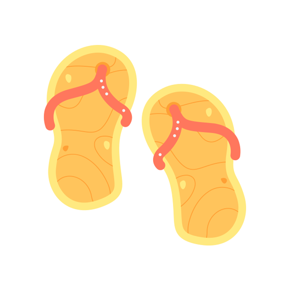 Flip Flops Sticker Transparent Image