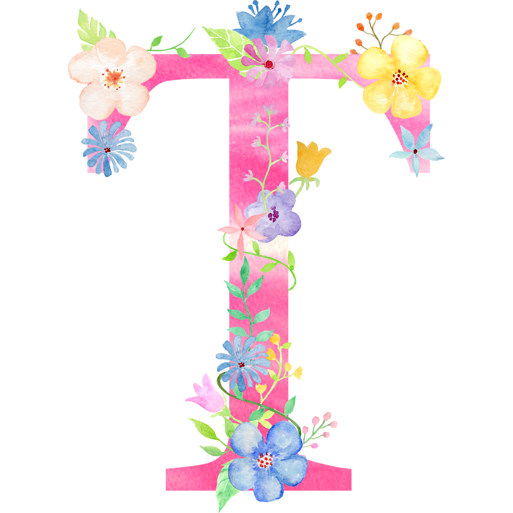 Floral Alphabet  Transparent Gallery