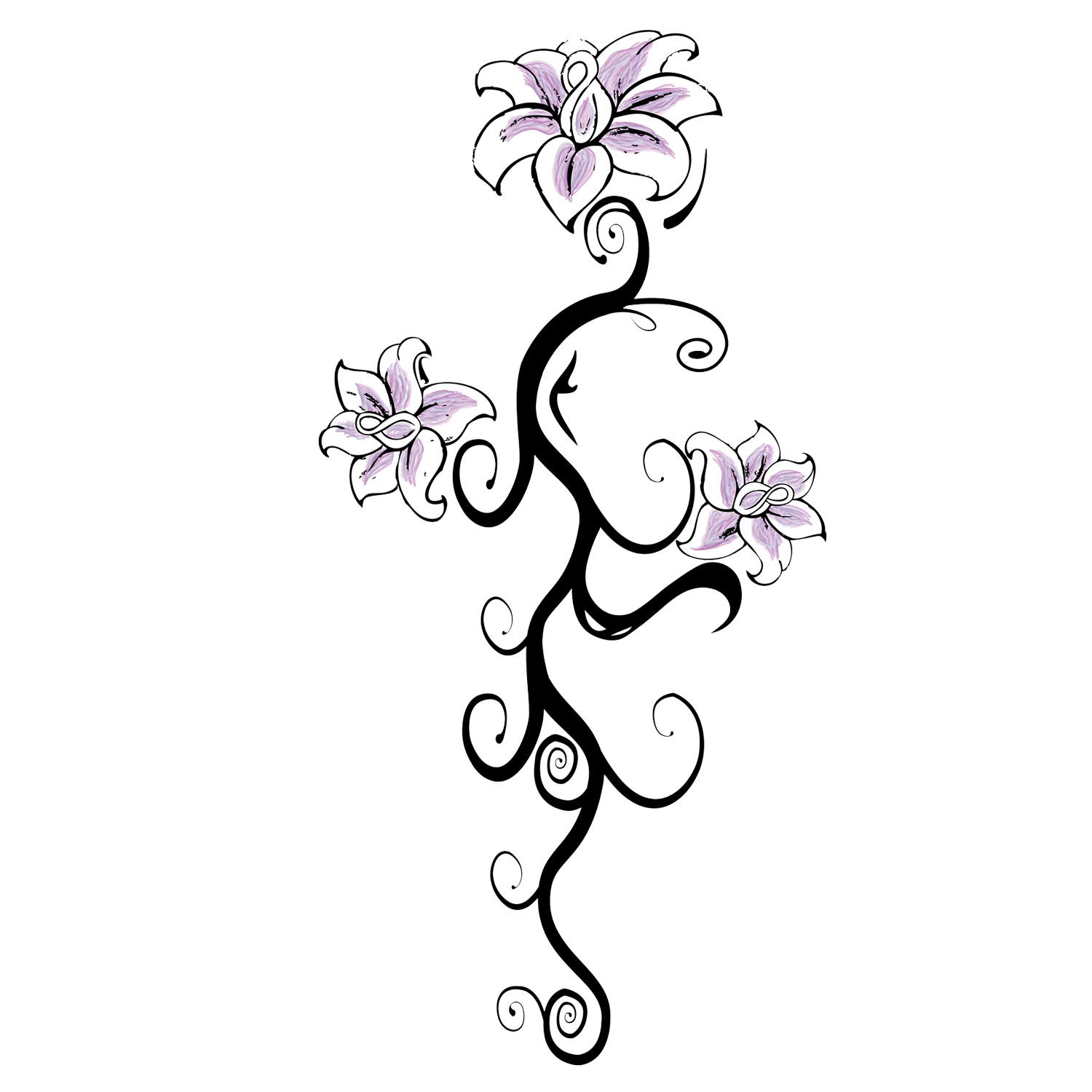 Flower Tattoo  Transparent Clipart