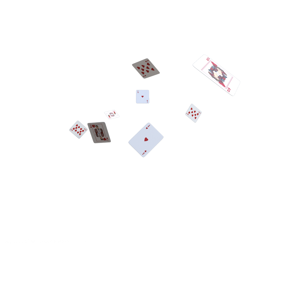 Flying Cards  Transparent Image