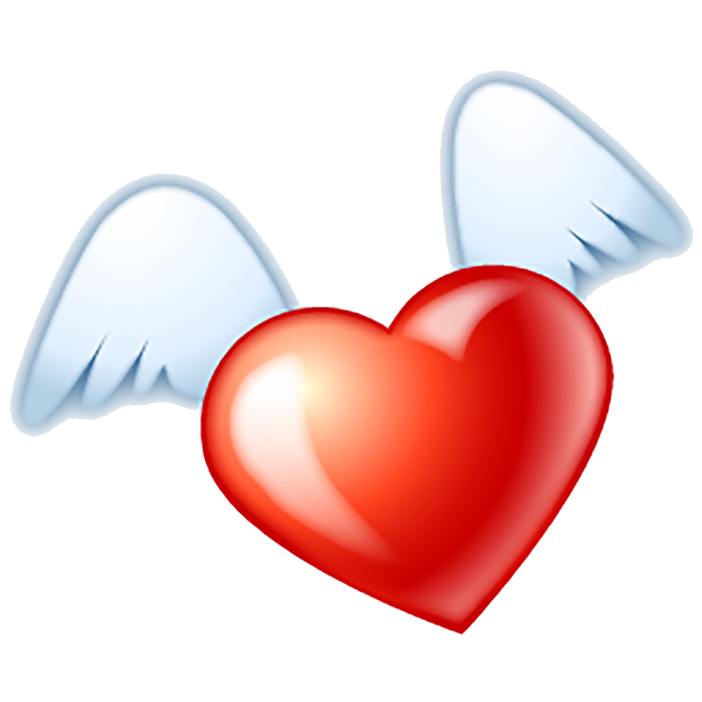 Flying Heart Transparent Photo