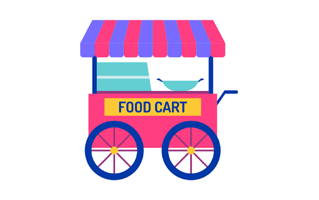 Food Cart Free Sticker PNG