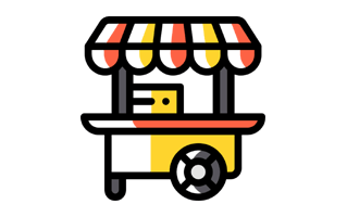 Food Cart Sticker PNG