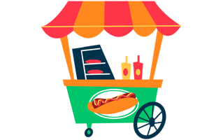 Food Stand Sticker PNG
