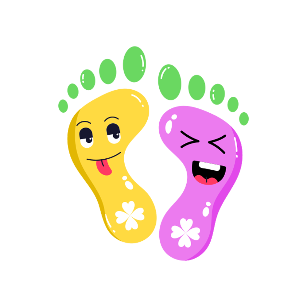 Foot Print Free Sticker Transparent Image