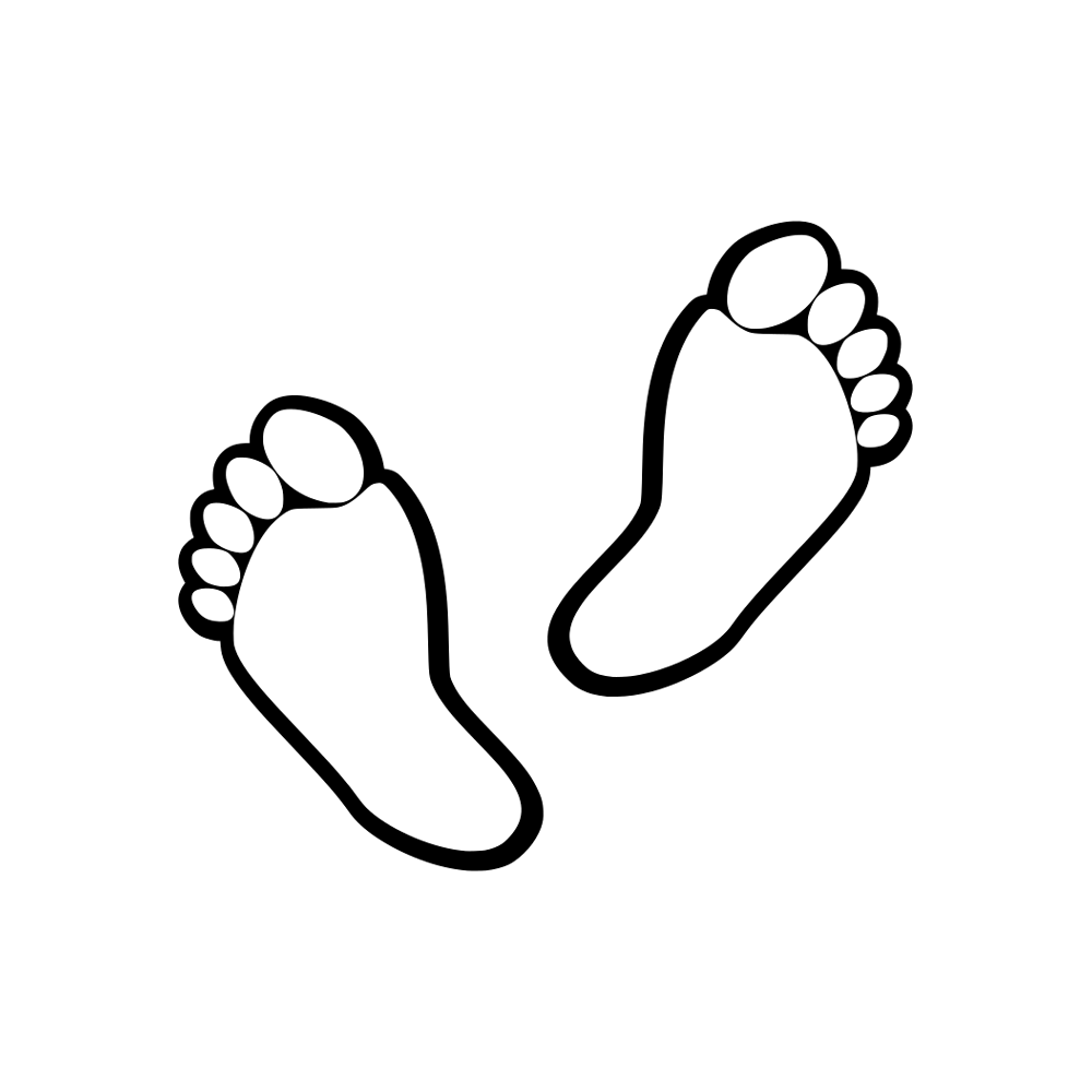 Foot Print Free Sticker Transparent Picture