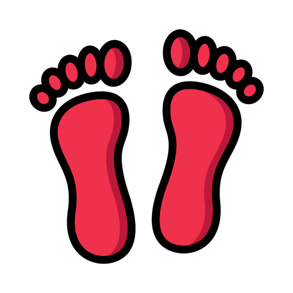 Foot Print Free Sticker Transparent Gallery