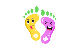 Foot Print Free Sticker PNG