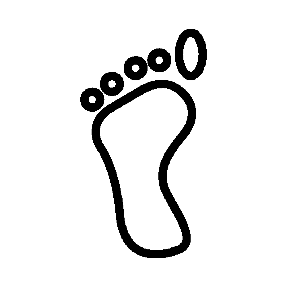 Foot Print Sticker Transparent Image