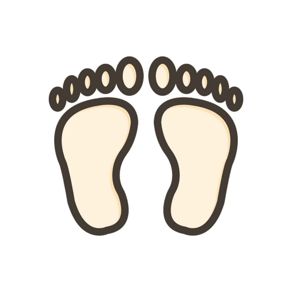 Foot Print Sticker Transparent Photo