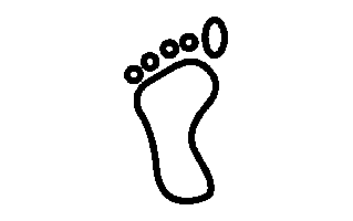 Foot Print Sticker PNG