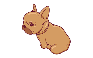 French Bulldog Sticker PNG