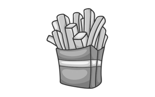 French Fries Free Sticker PNG