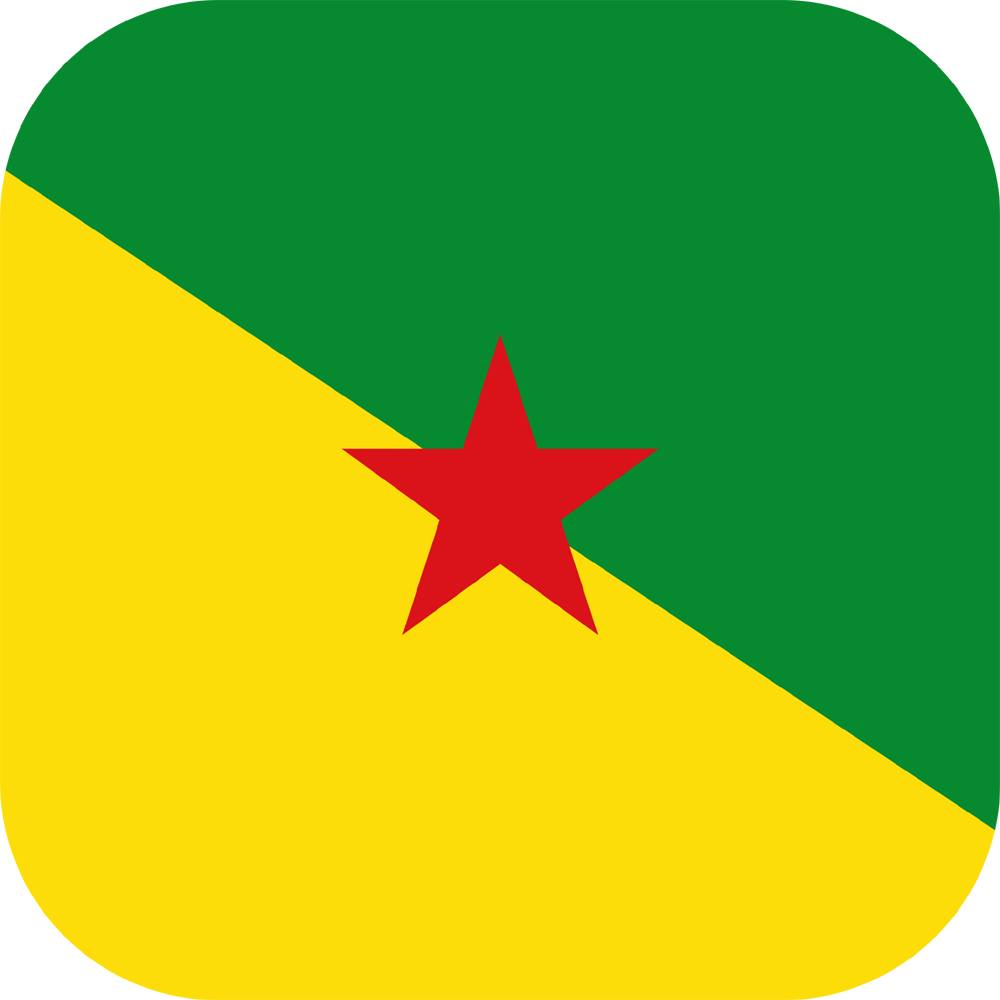 French Guiana Flat Transparent Clipart