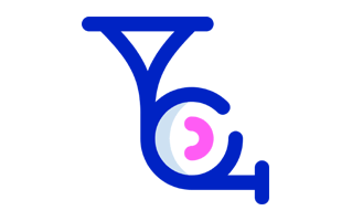 French Horn Free Sticker PNG