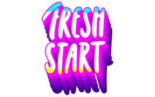 Fresh Start Sticker PNG
