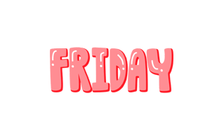 Friday Free Sticker PNG