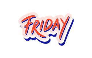 Friday Sticker PNG