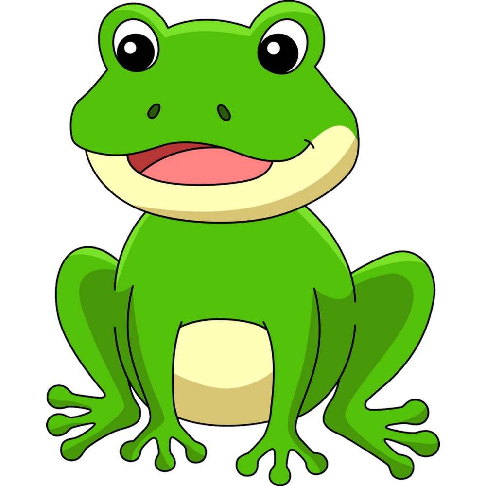 Frog Cartoon  Transparent Photo
