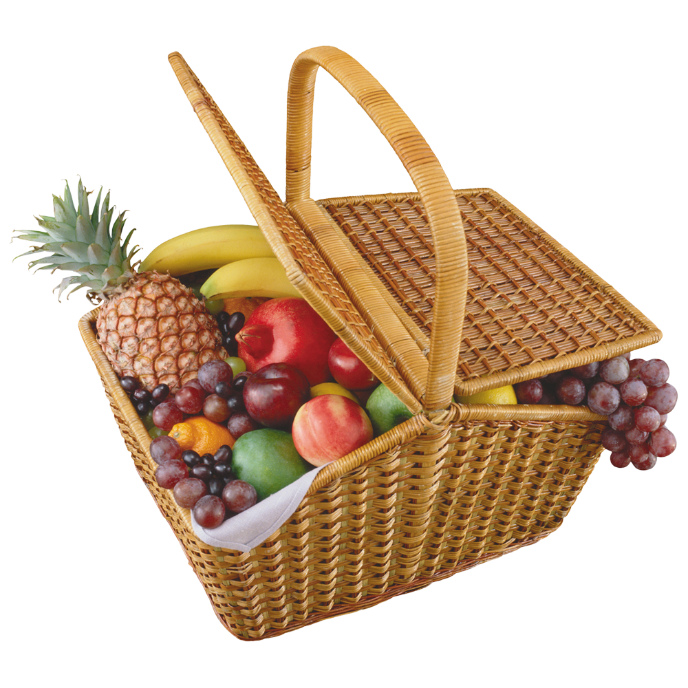 Fruit Basket  Transparent Clipart