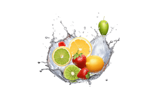 Fruit Water Splash PNG