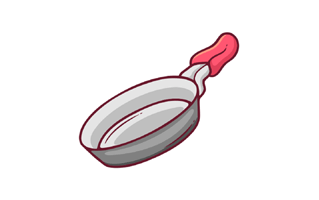 Frying Pan Sticker PNG