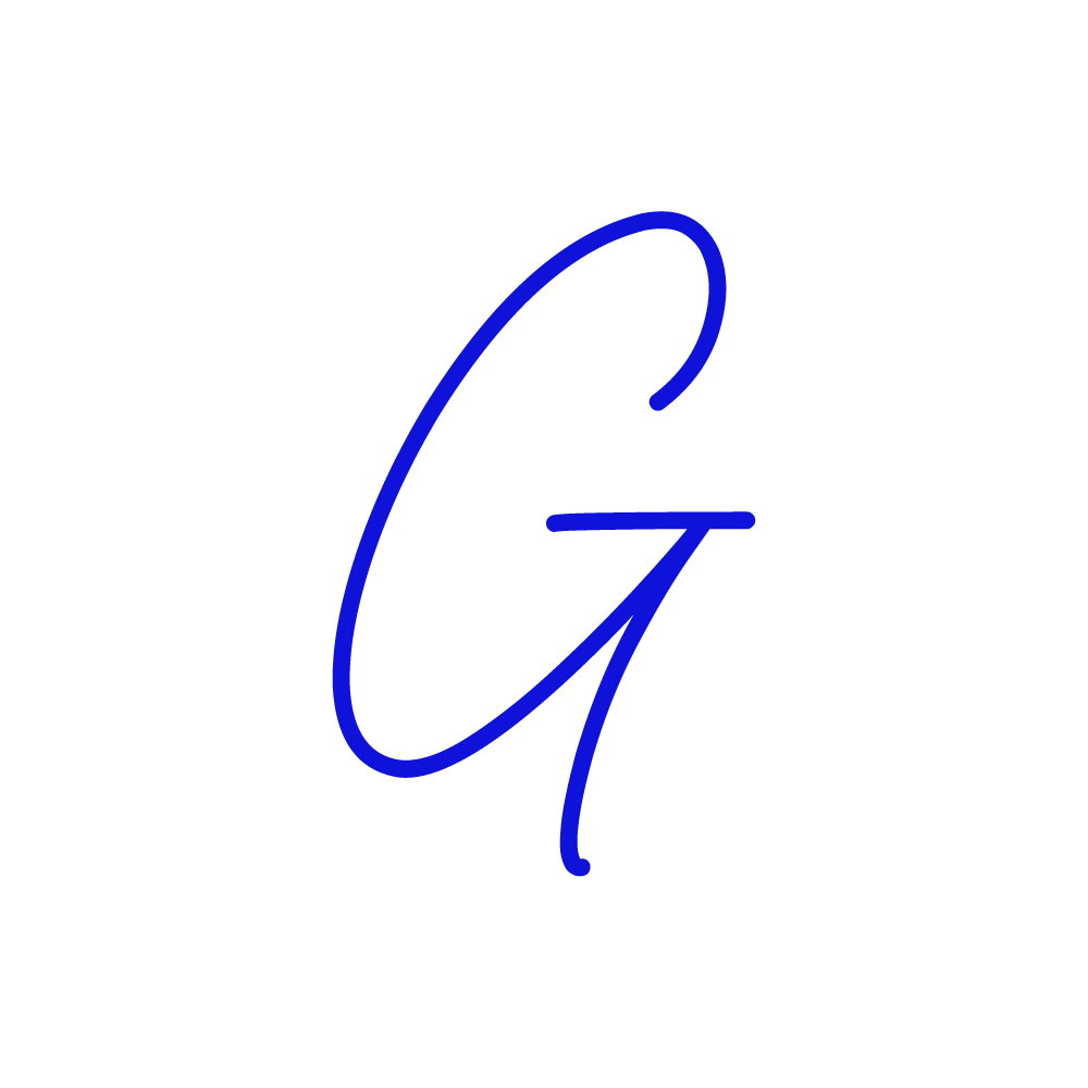 G Alphabet Blue Transparent Picture
