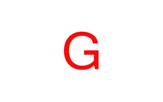 G Alphabet Red PNG