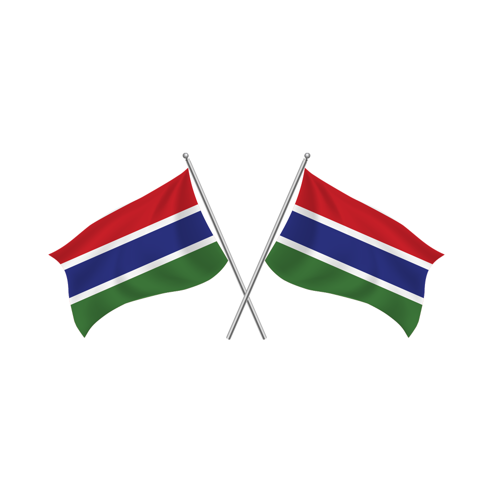 Gambia Flag Transparent Picture